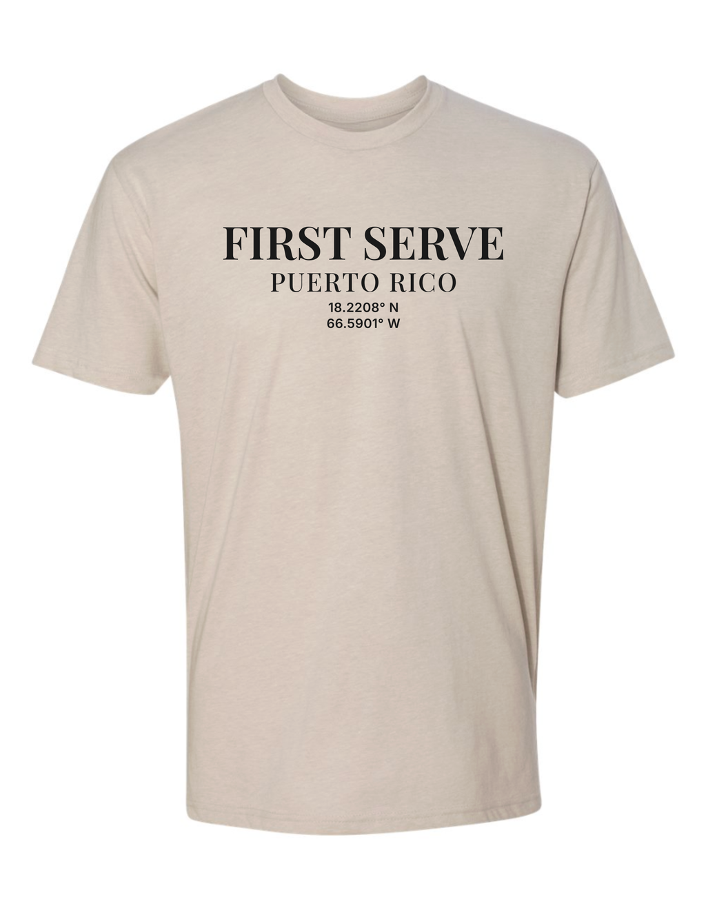 The First Serve™ — Sand Tee