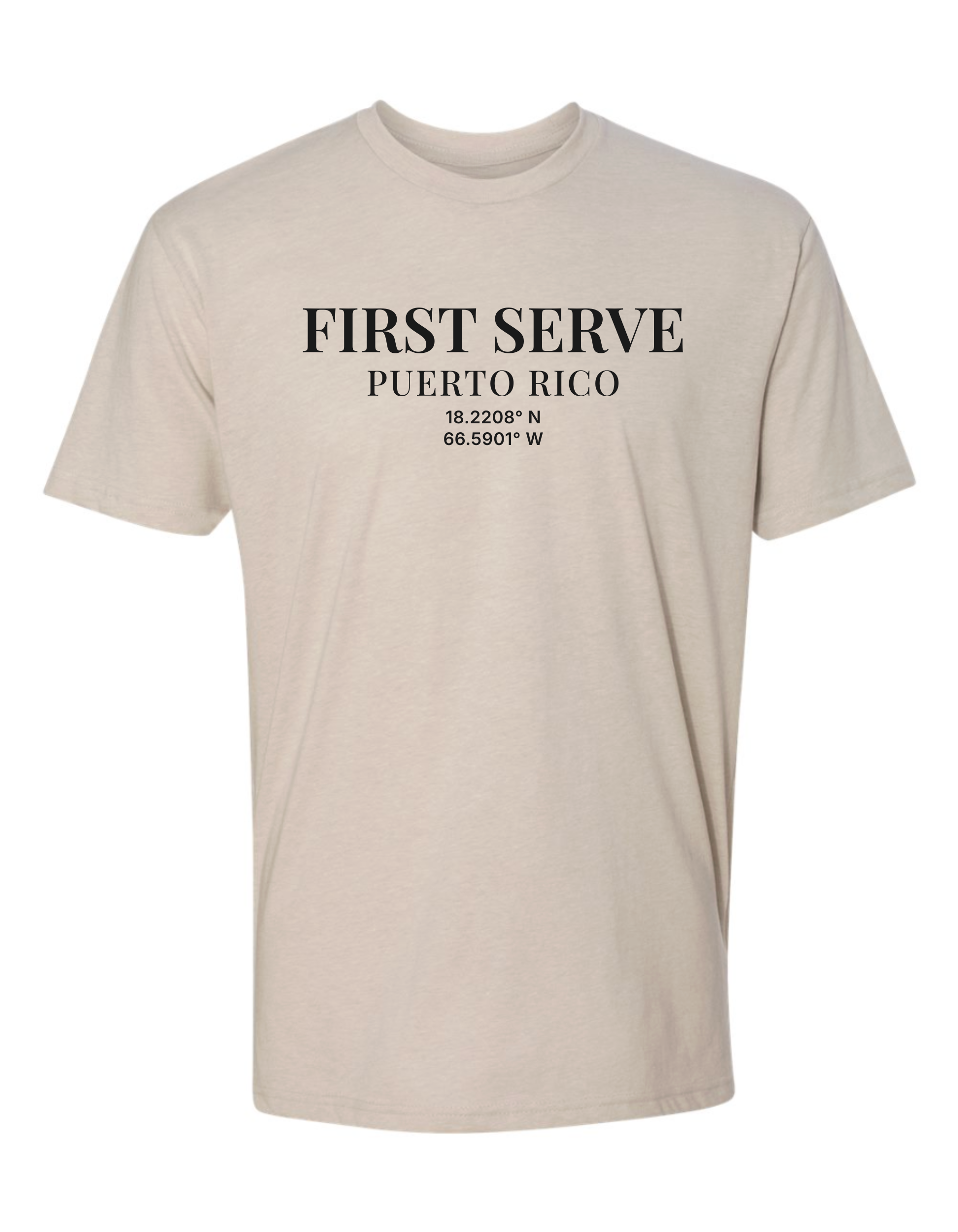 The First Serve™ — Sand Tee