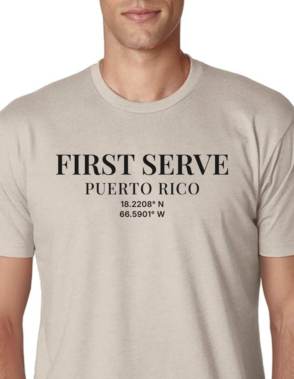 The First Serve™ — Sand Tee