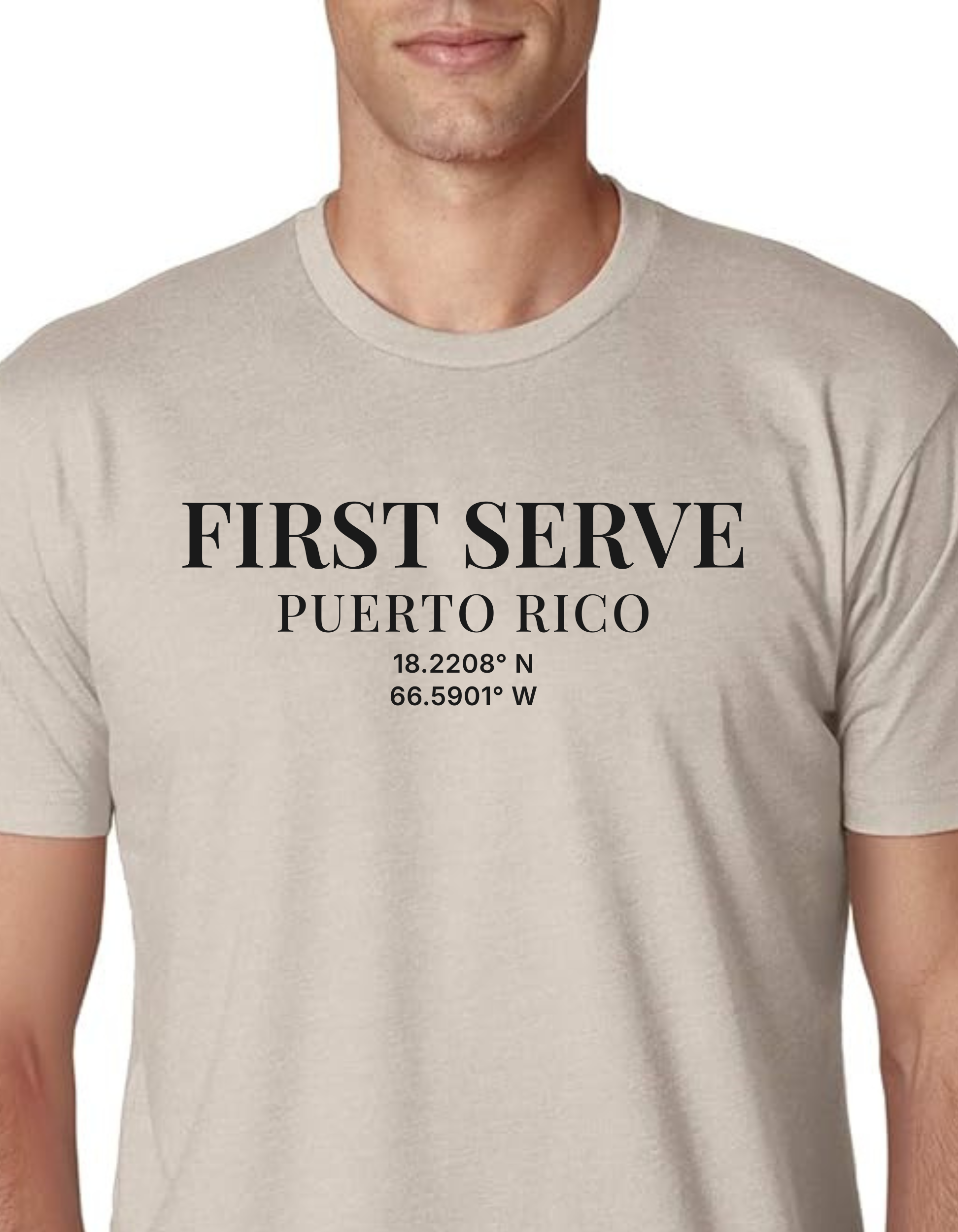 The First Serve™ — Sand Tee