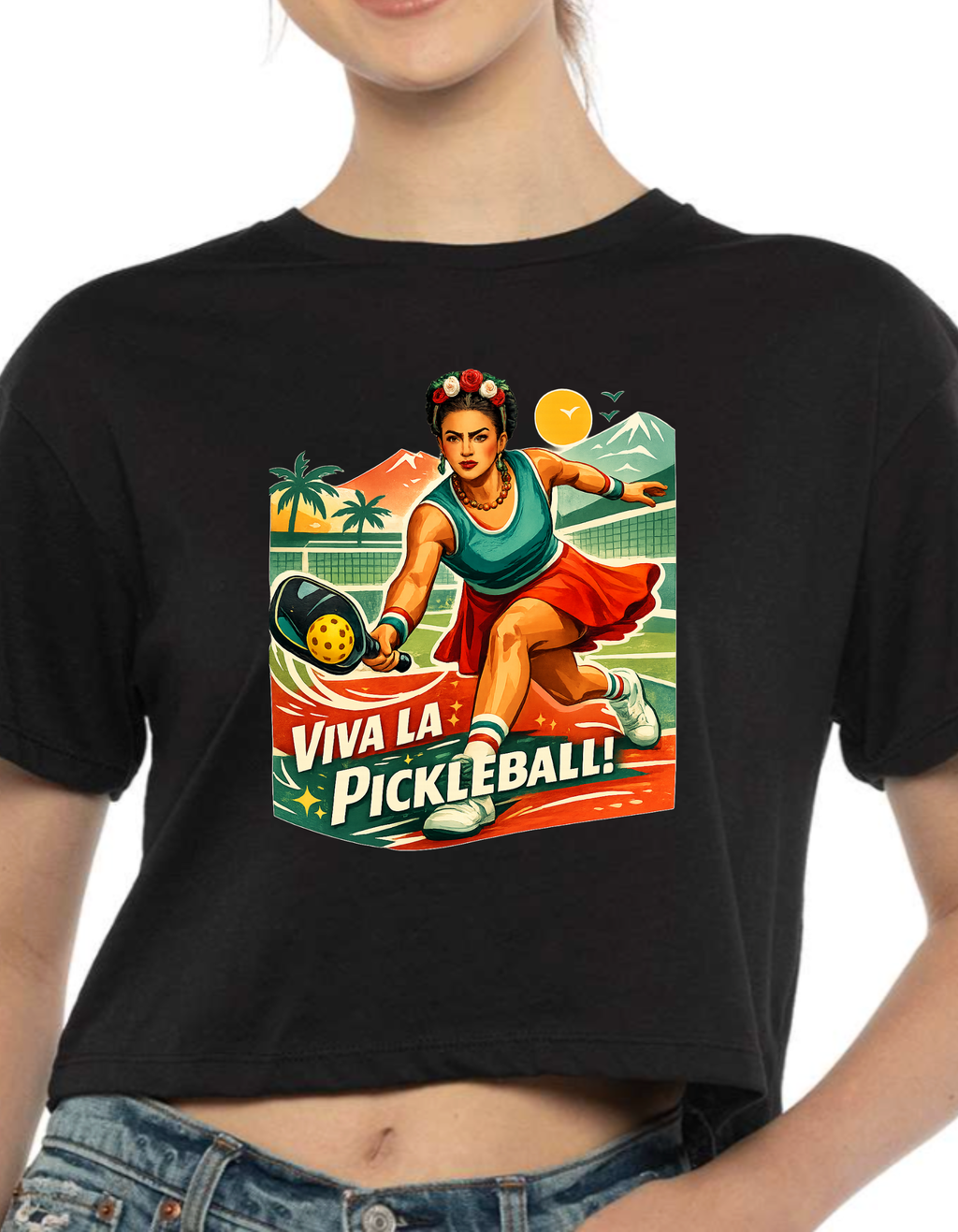 Women’s High-West Top | VIVA LA PICKLEBALL!