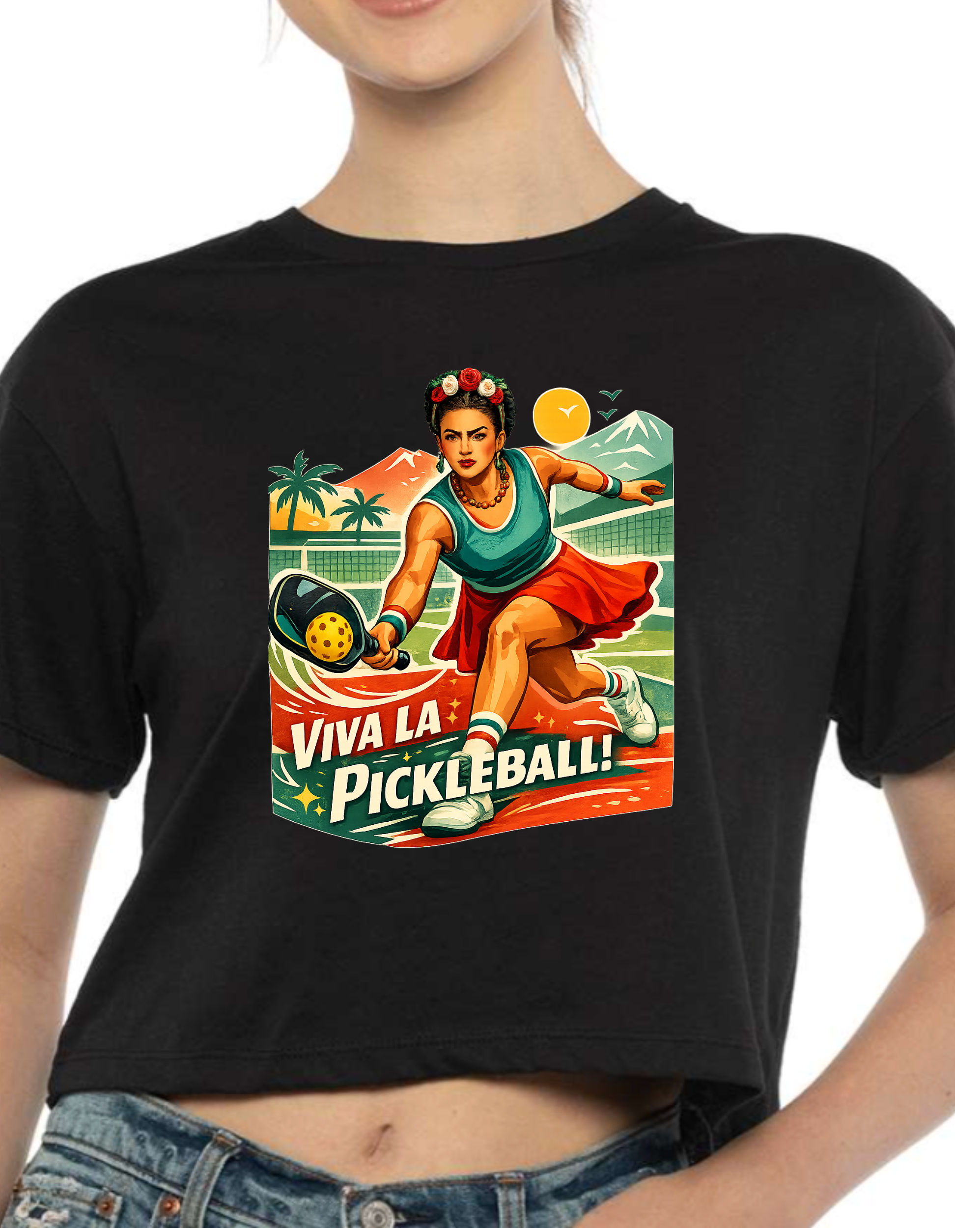 Women’s High-West Top | VIVA LA PICKLEBALL!
